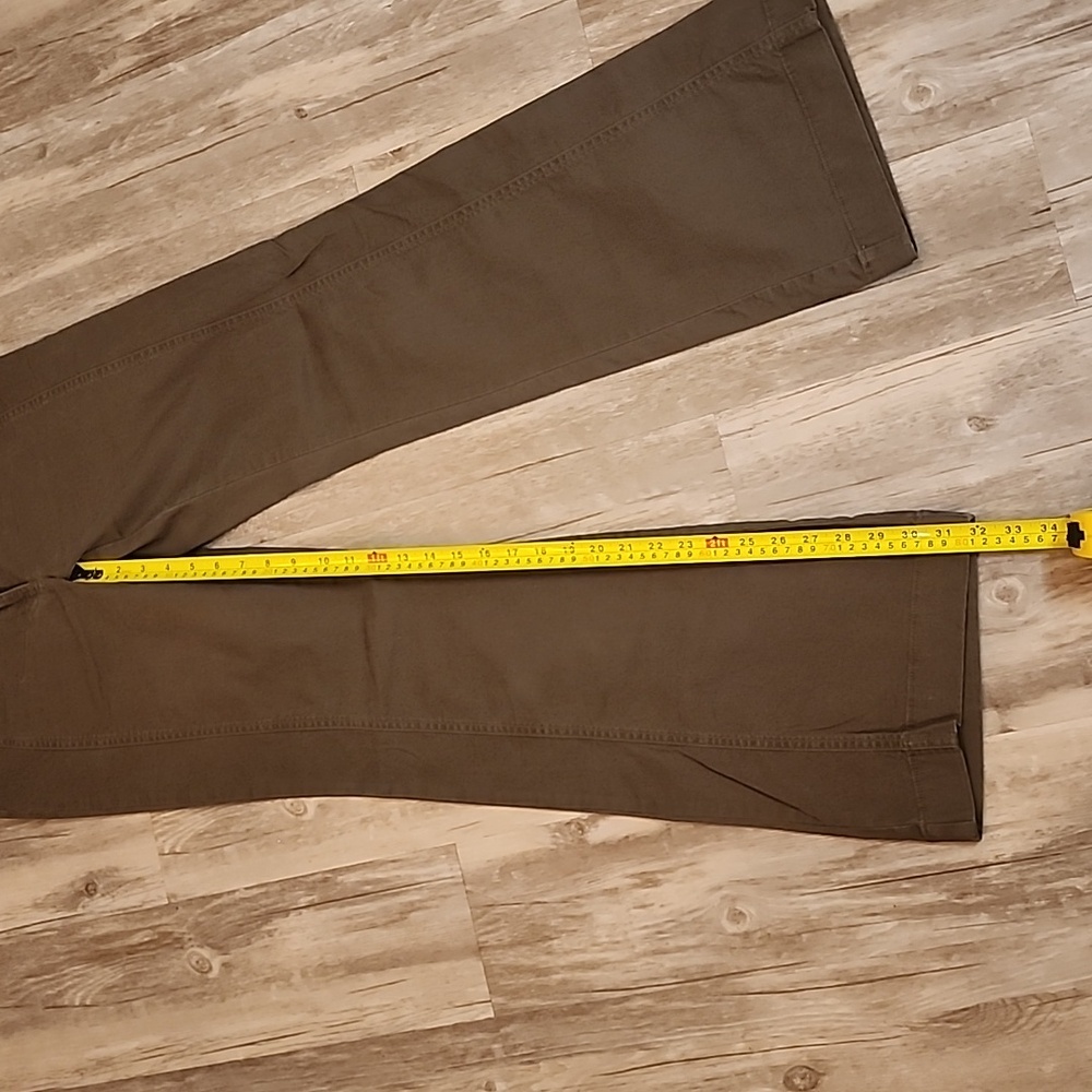 The Limited Khaki Pants Wide Leg, Olive Green, Size 4 - Picture 12 of 13